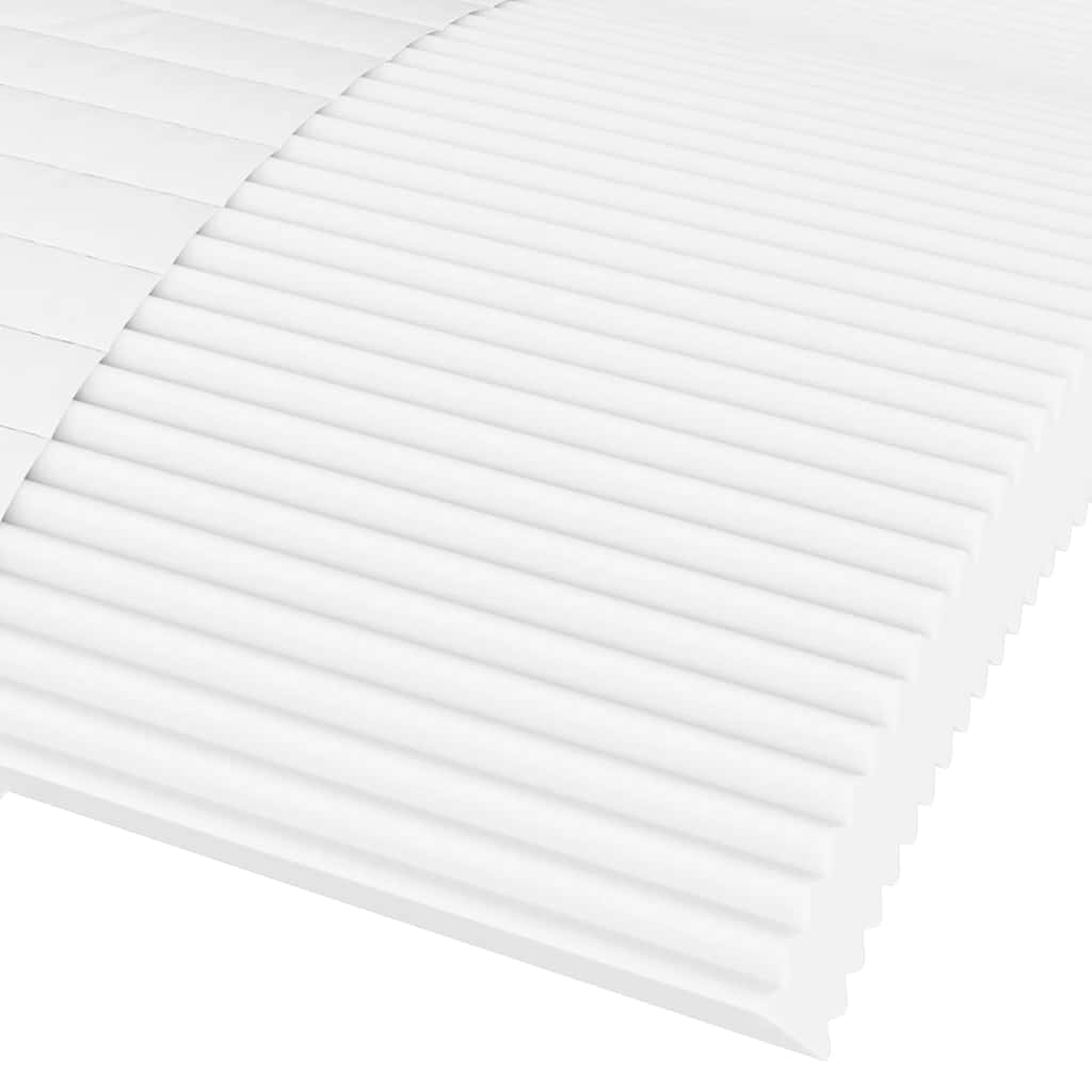 Schaumstoffmatratze Weiß 100x220 cm Härtegrad H2 H3