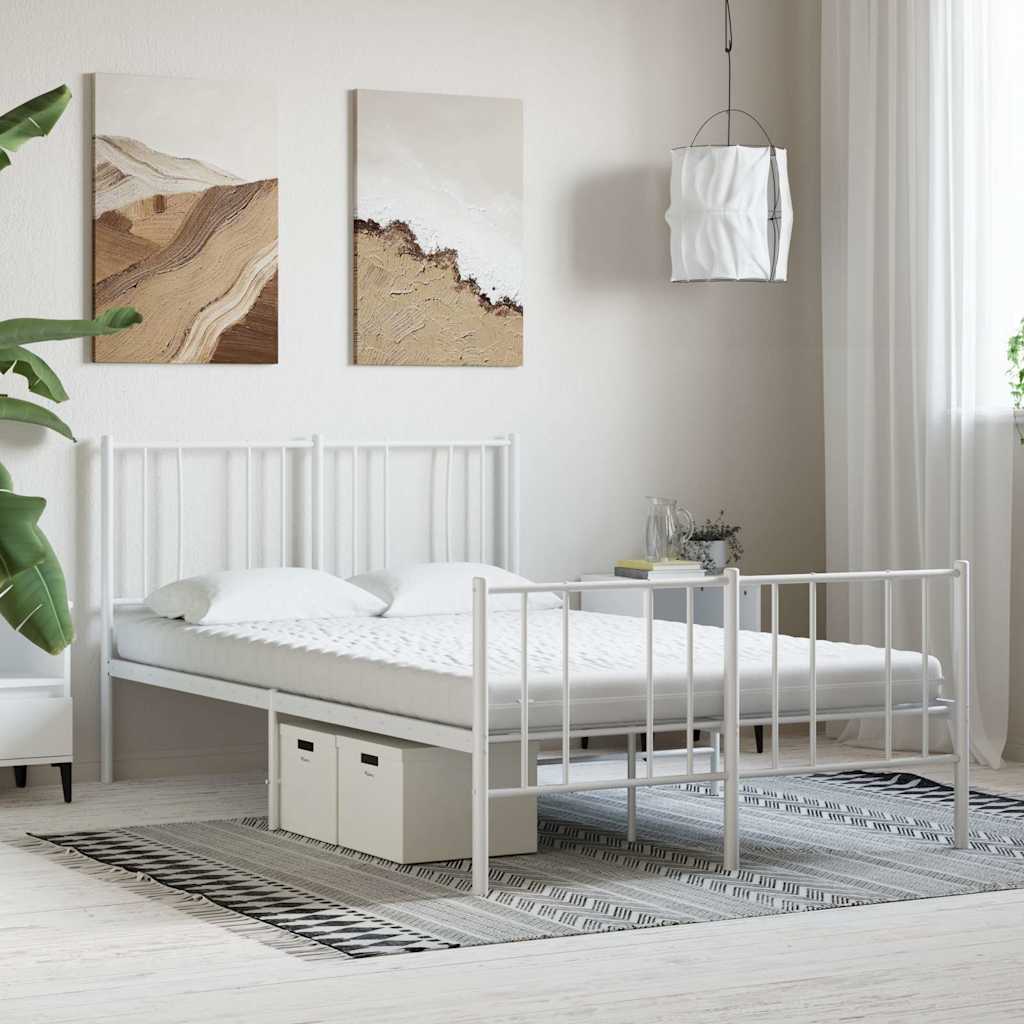 Schaumstoffmatratze Weiß 120x210 cm 7-Zonen Härtegrad 20 ILD