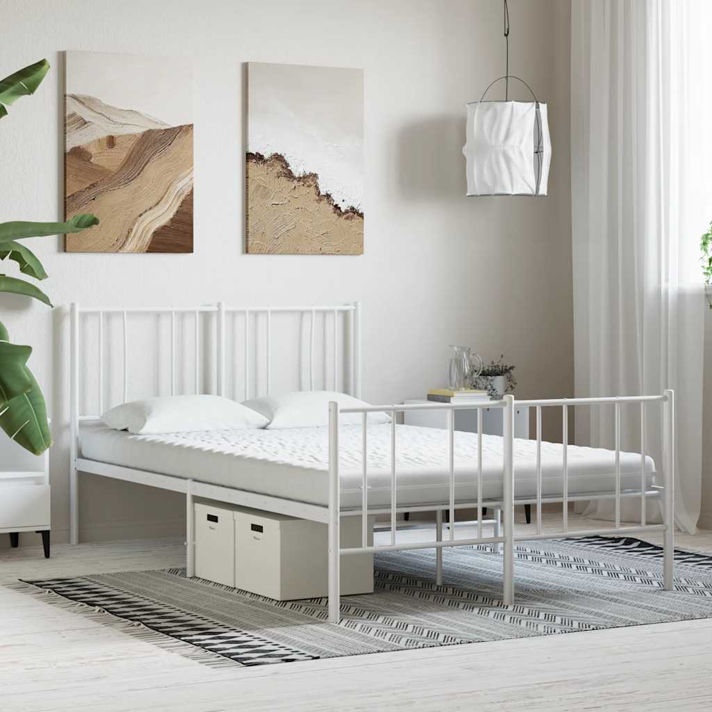 Schaumstoffmatratze Weiß 120x220 cm 7-Zonen Härtegrad 20 ILD