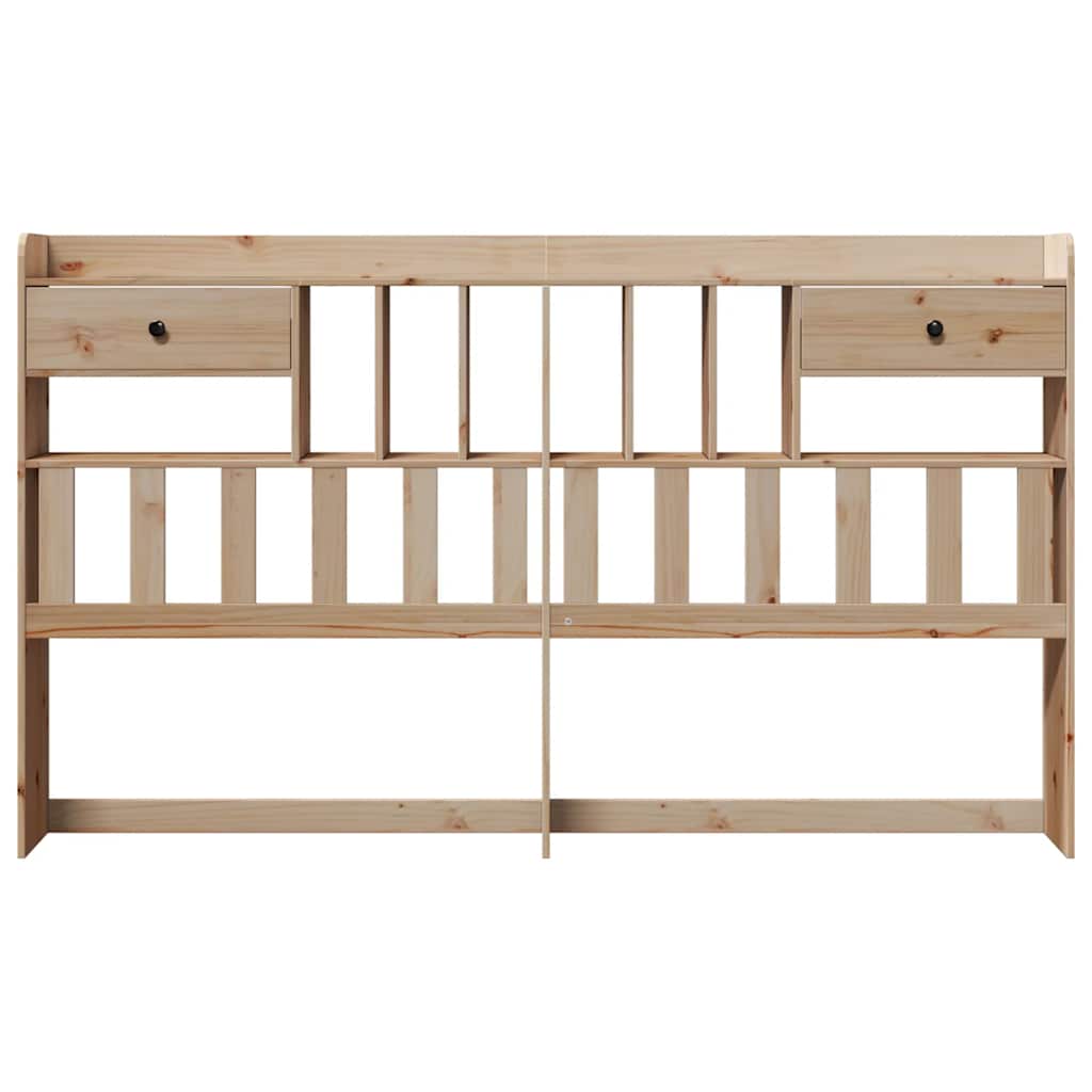 Kopfteil mit Stauraum 180 cm Massivholz Kiefer