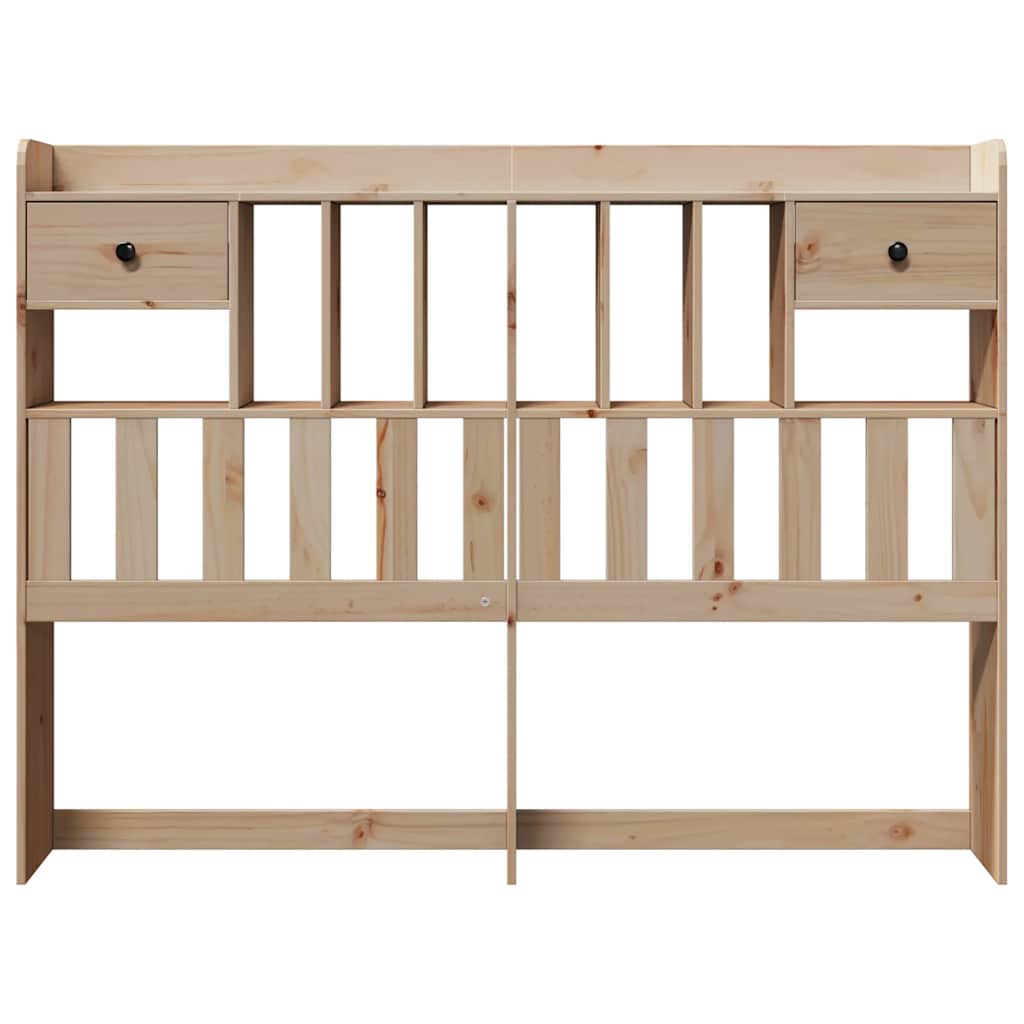Kopfteil mit Stauraum 140 cm Massivholz Kiefer
