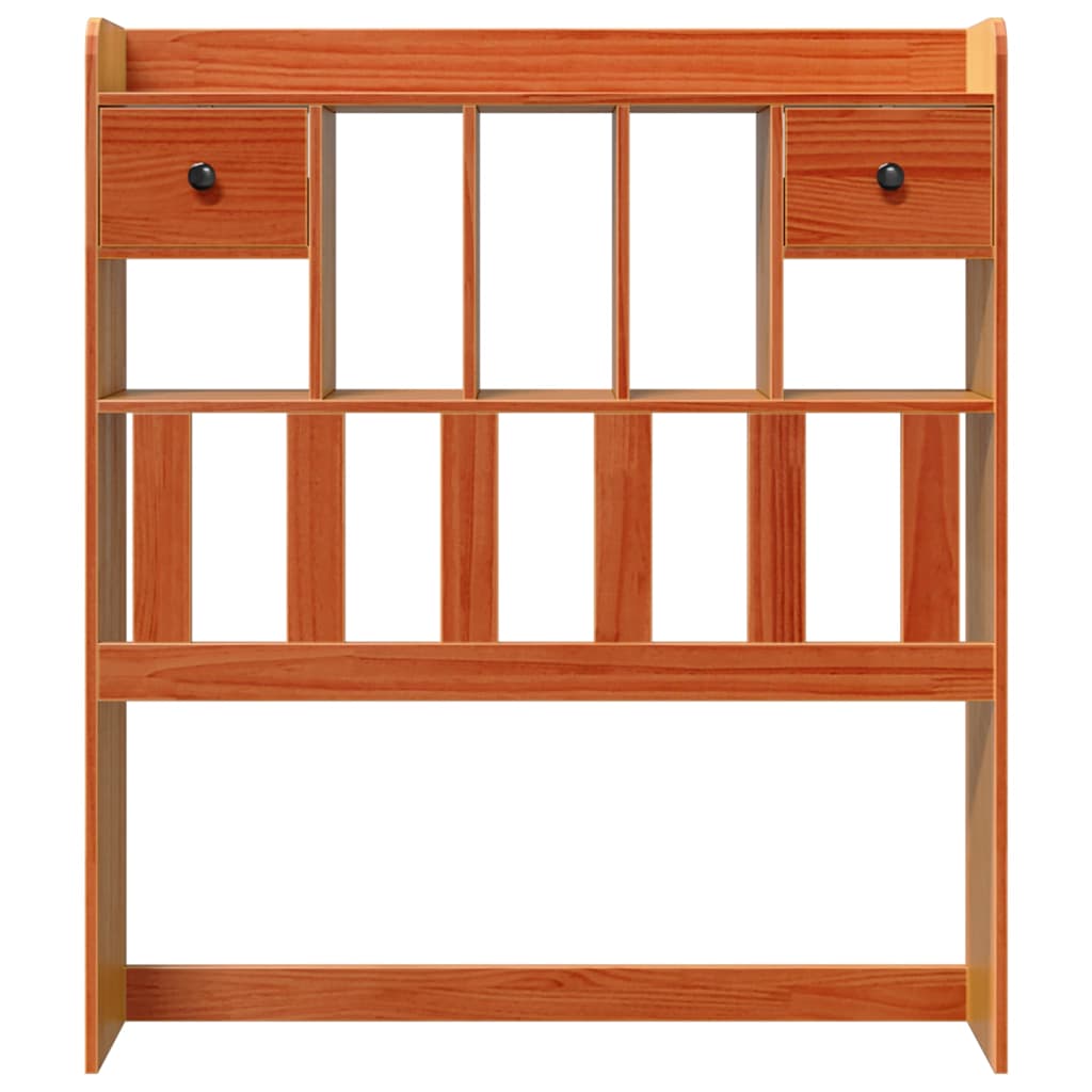 Kopfteil mit Stauraum Wachsbraun 100 cm Massivholz Kiefer