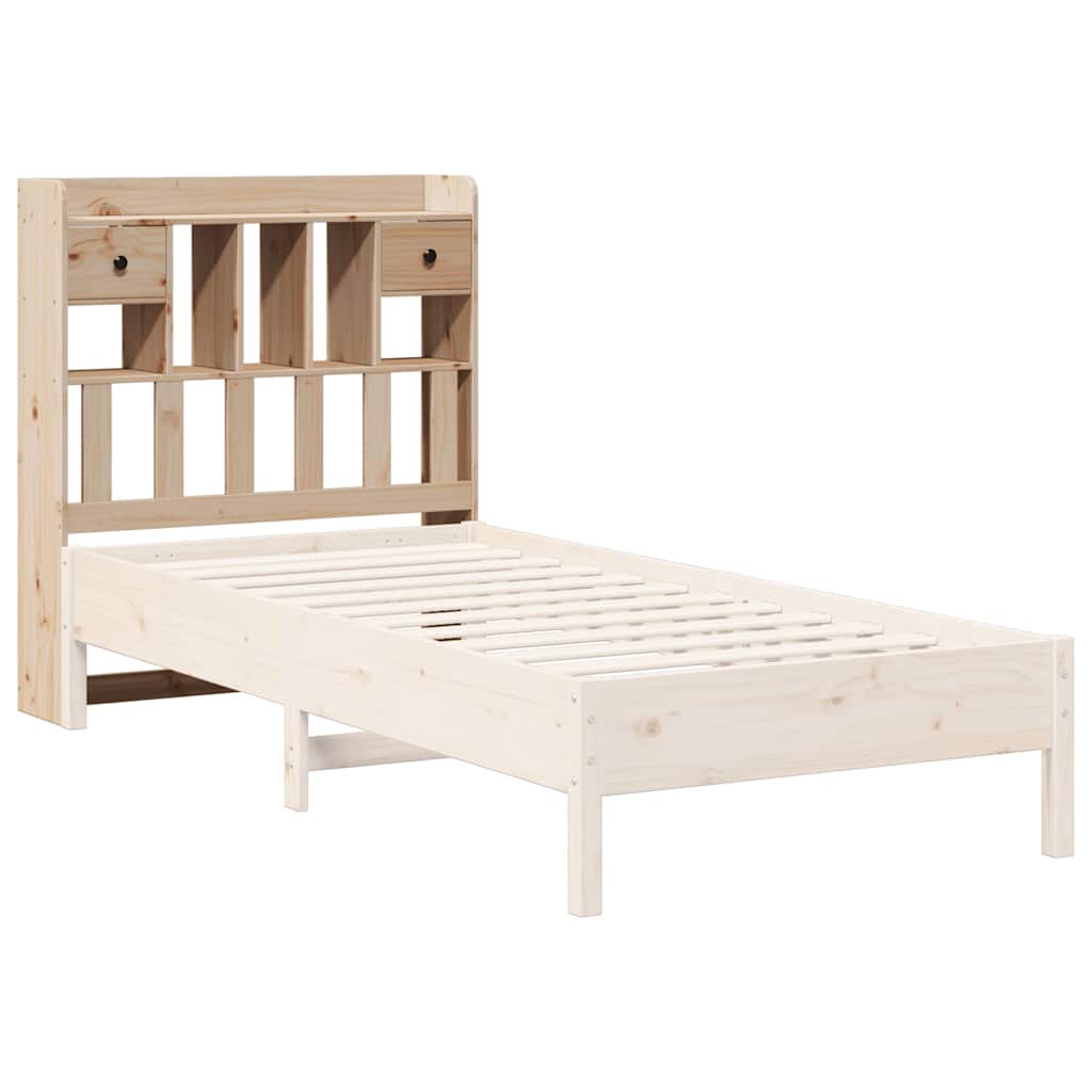 Kopfteil mit Stauraum 75 cm Massivholz Kiefer