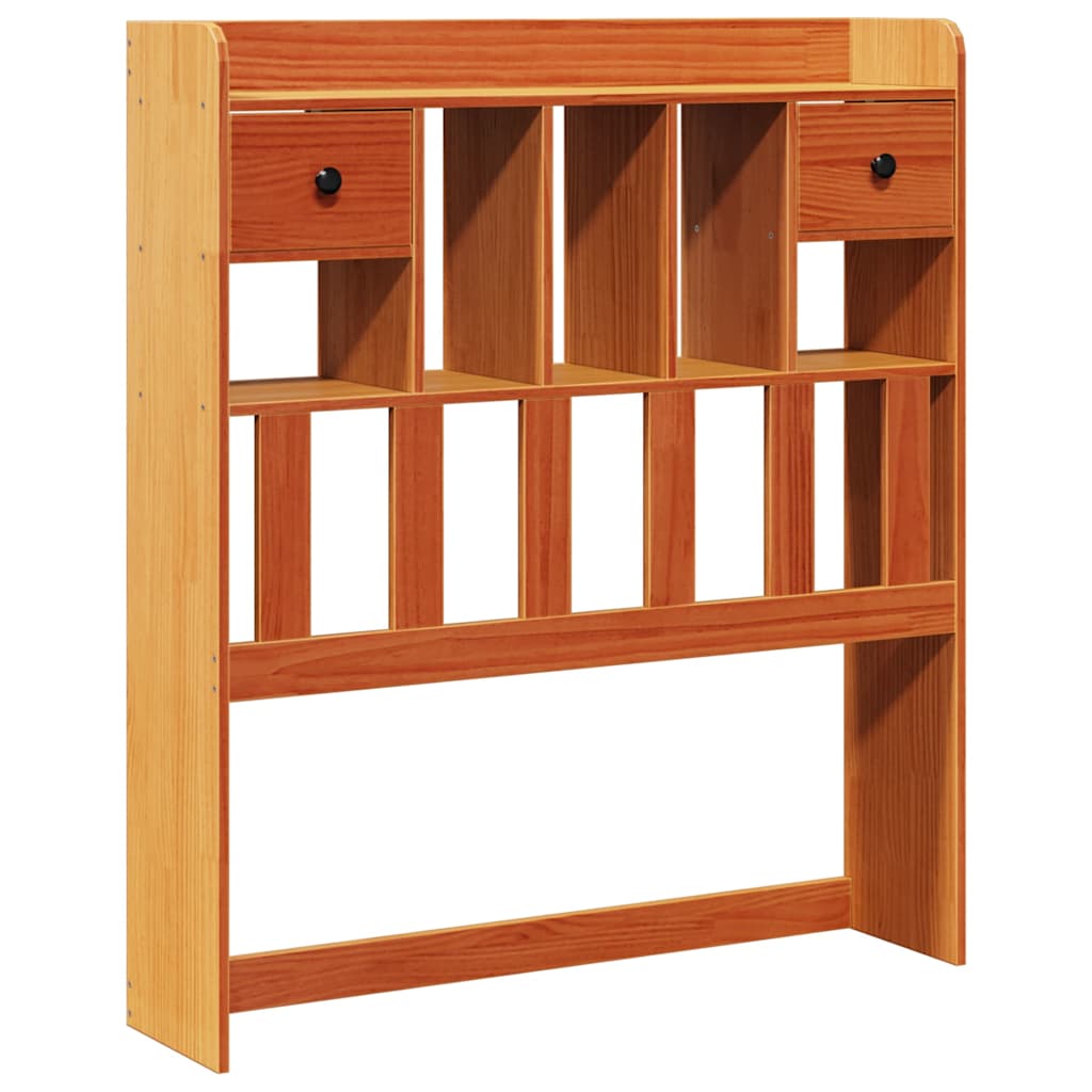 Kopfteil mit Stauraum Wachsbraun 75 cm Massivholz Kiefer