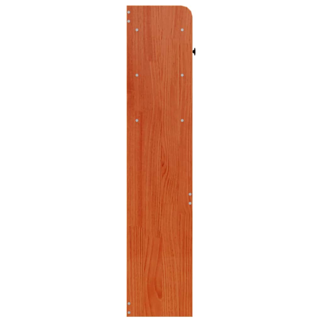 Kopfteil mit Stauraum Wachsbraun 75 cm Massivholz Kiefer