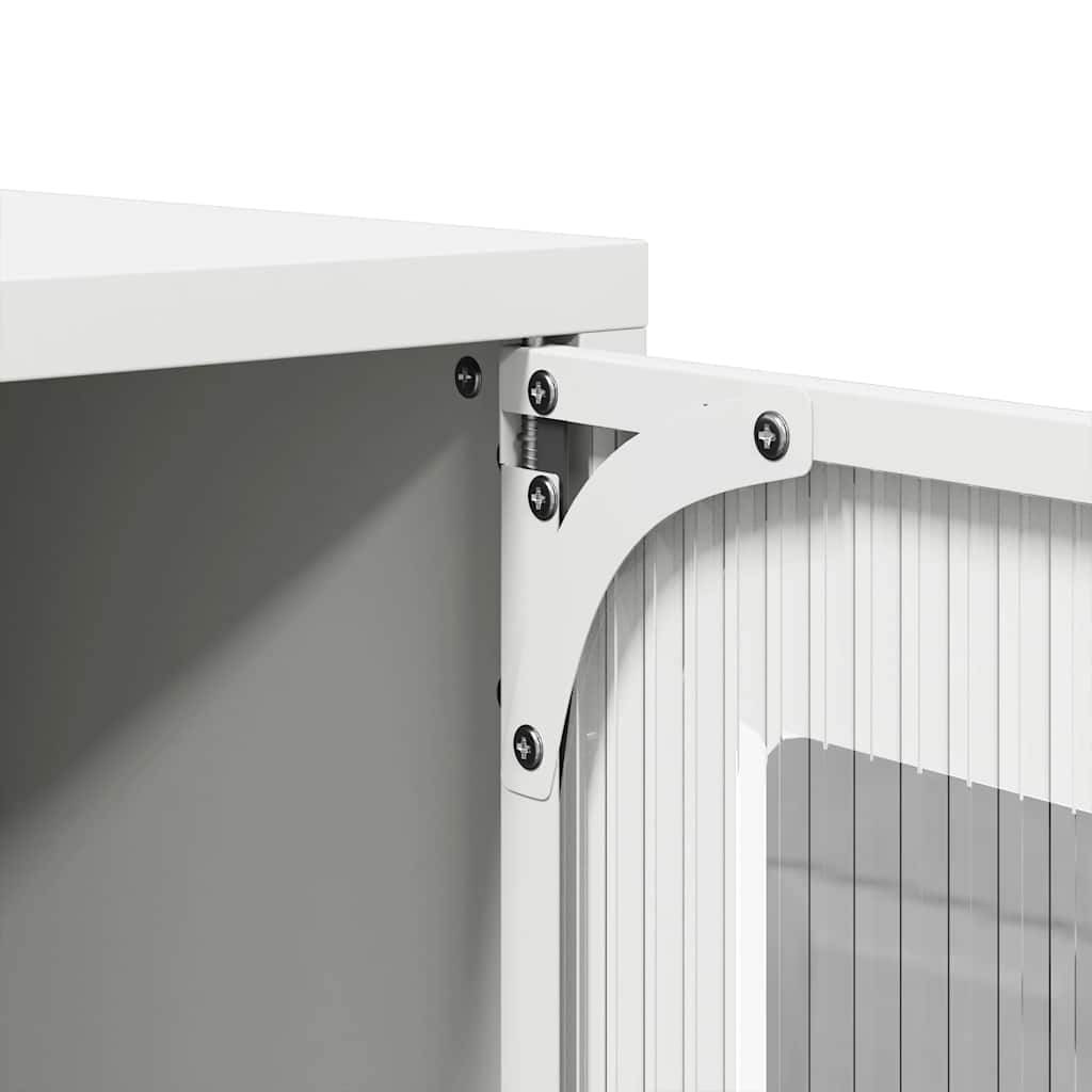 TV-Schrank Weiß 68x39x60,5 cm Kaltgewalzter Stahl