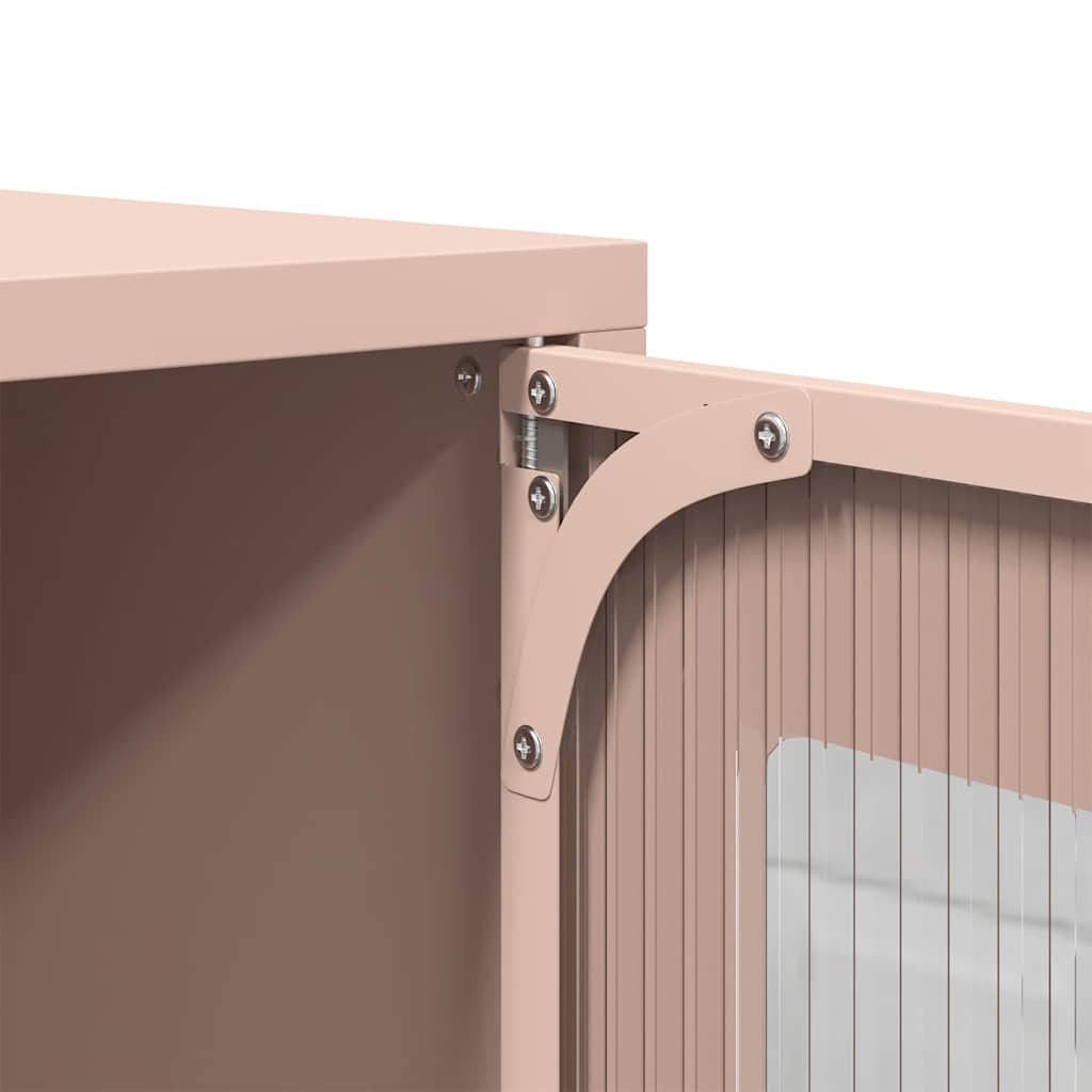 Highboard Rosa 68x39x107 cm Stahl