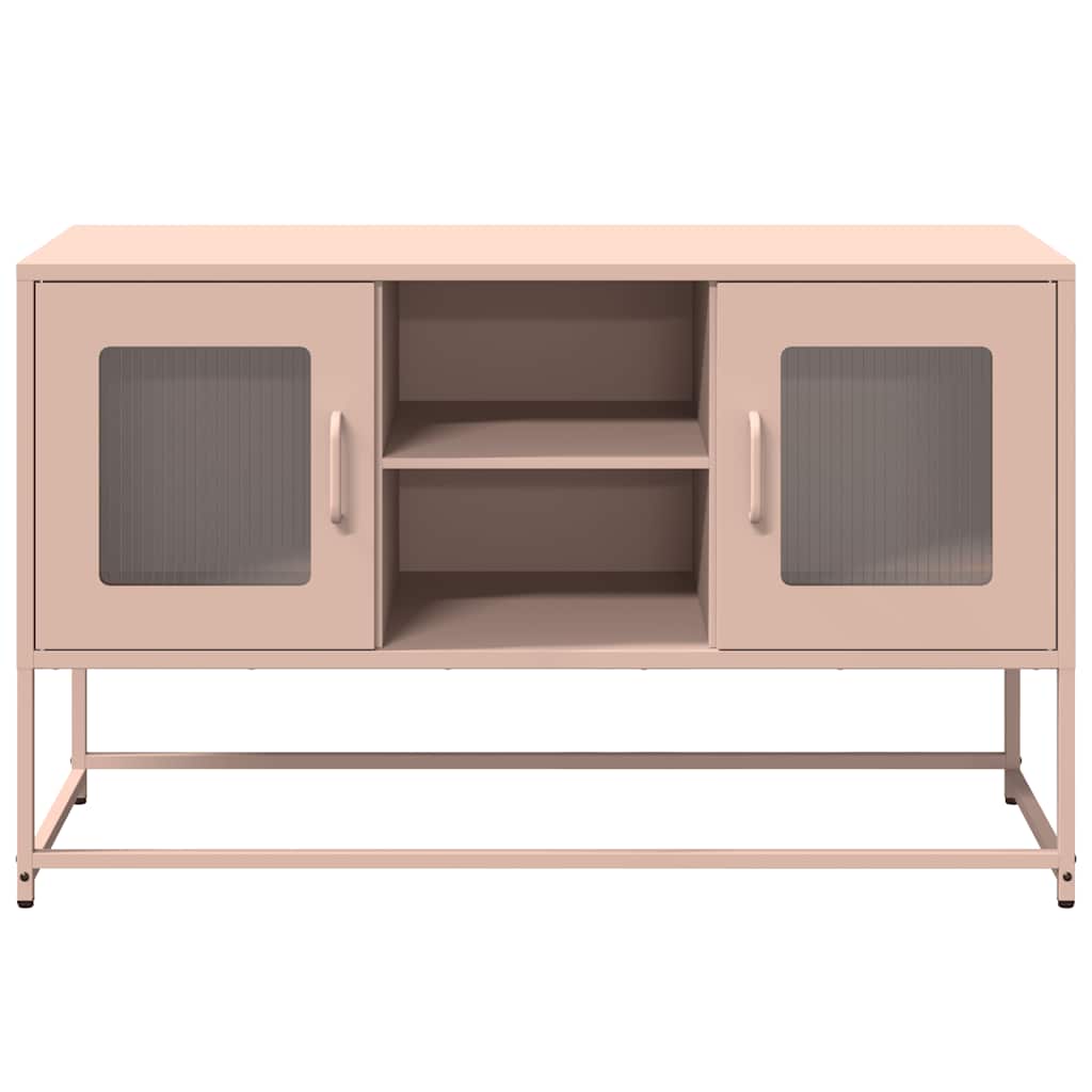 TV-Schrank Rosa 100,5x39x60,5 cm Stahl