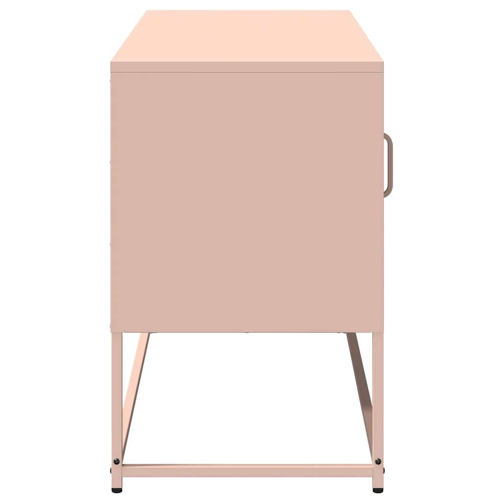 TV-Schrank Rosa 100,5x39x60,5 cm Stahl