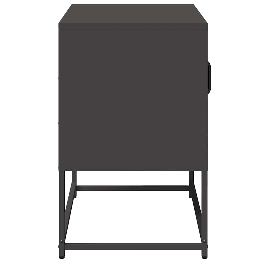TV-Schrank Schwarz 68x39x60,5 cm Stahl