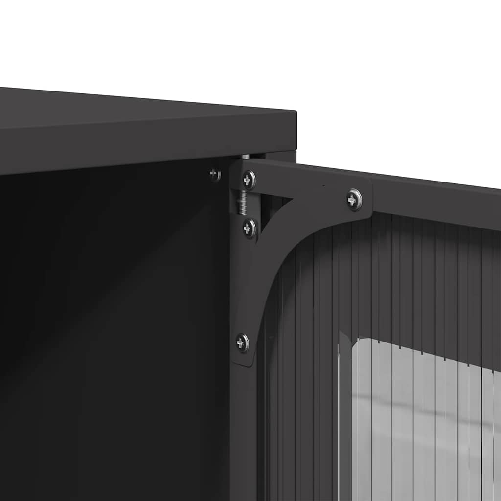 TV-Schrank Schwarz 68x39x60,5 cm Stahl