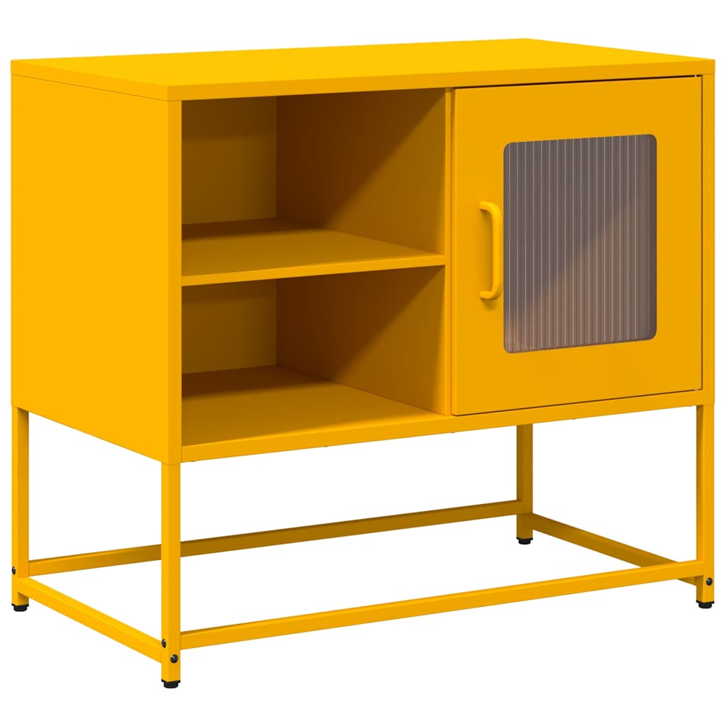 TV-Schrank Senfgelb 68x39x60,5 cm Stahl