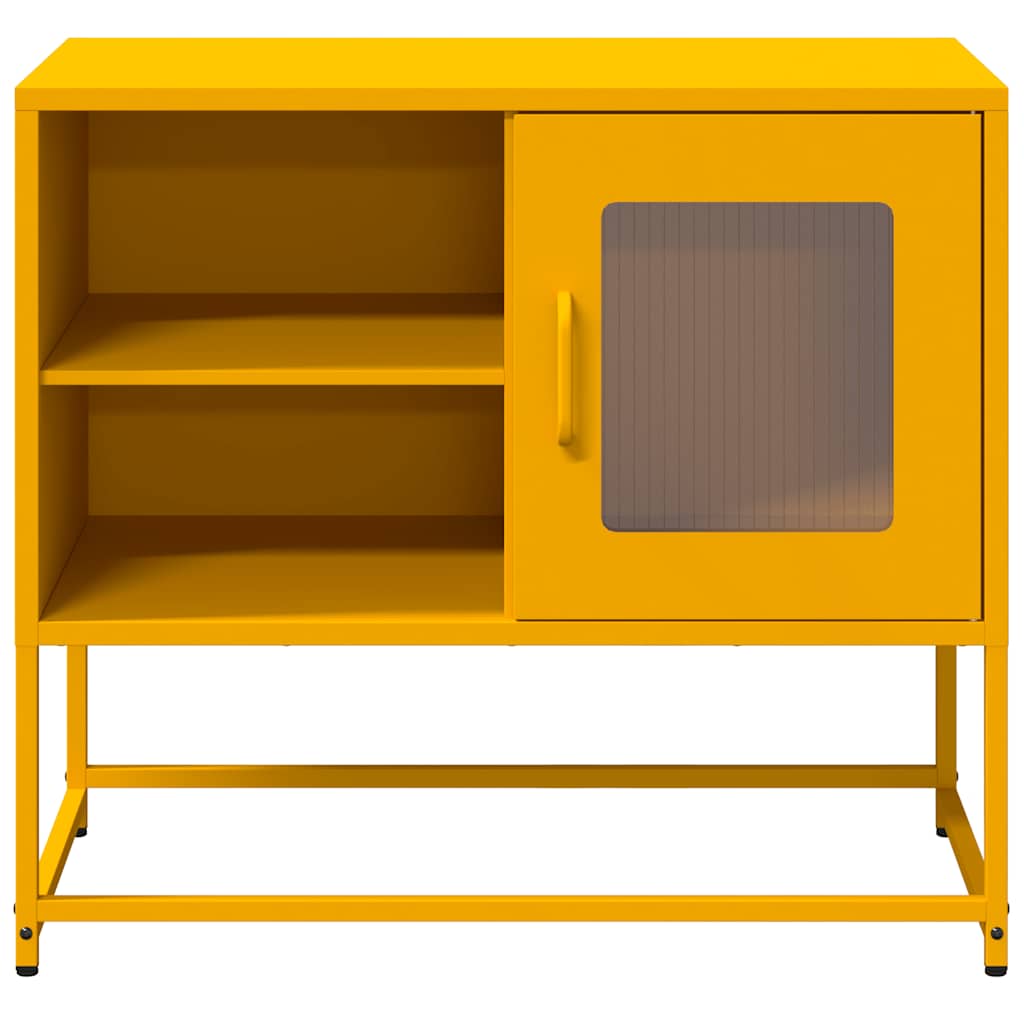 TV-Schrank Senfgelb 68x39x60,5 cm Stahl