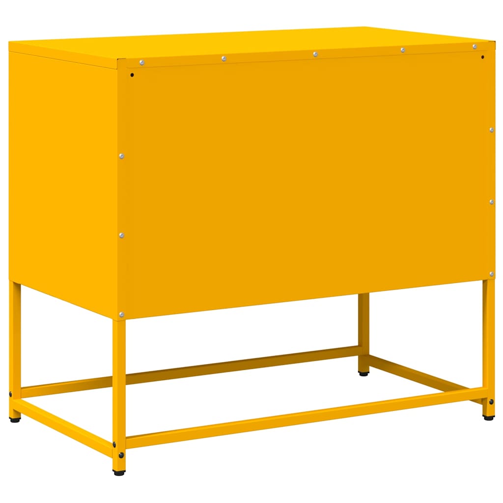 TV-Schrank Senfgelb 68x39x60,5 cm Stahl