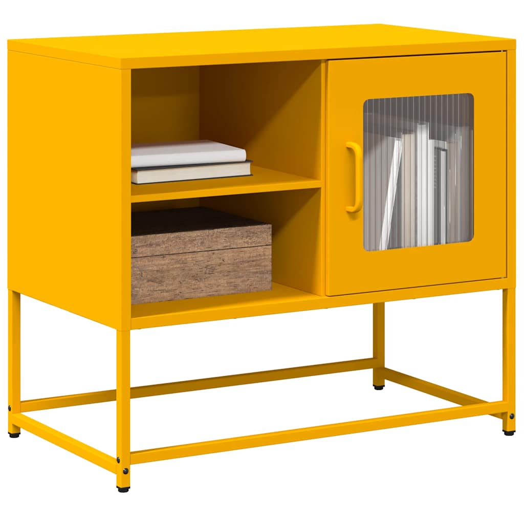 TV-Schrank Senfgelb 68x39x60,5 cm Stahl