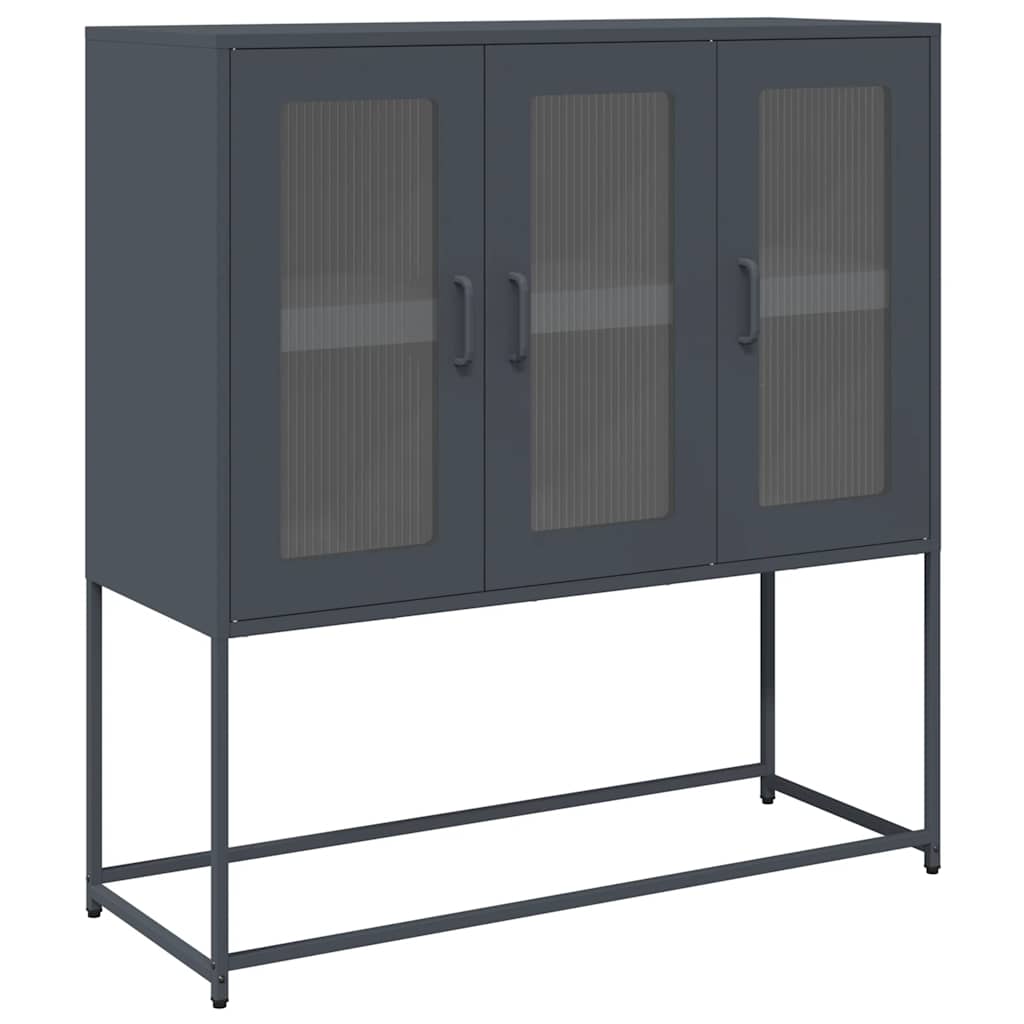 Sideboard Anthrazit 100,5x39x107 cm Kaltgewalzter Stahl