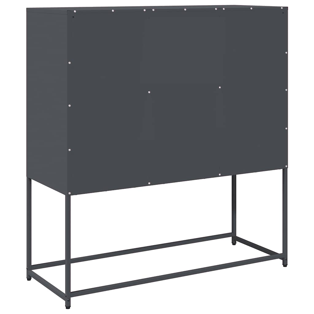 Sideboard Anthrazit 100,5x39x107 cm Kaltgewalzter Stahl