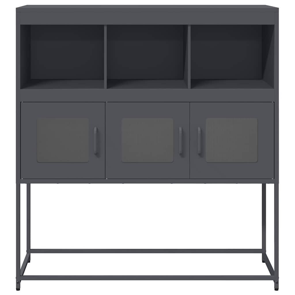 Sideboard Anthrazit 100,5x39x107 cm Kaltgewalzter Stahl