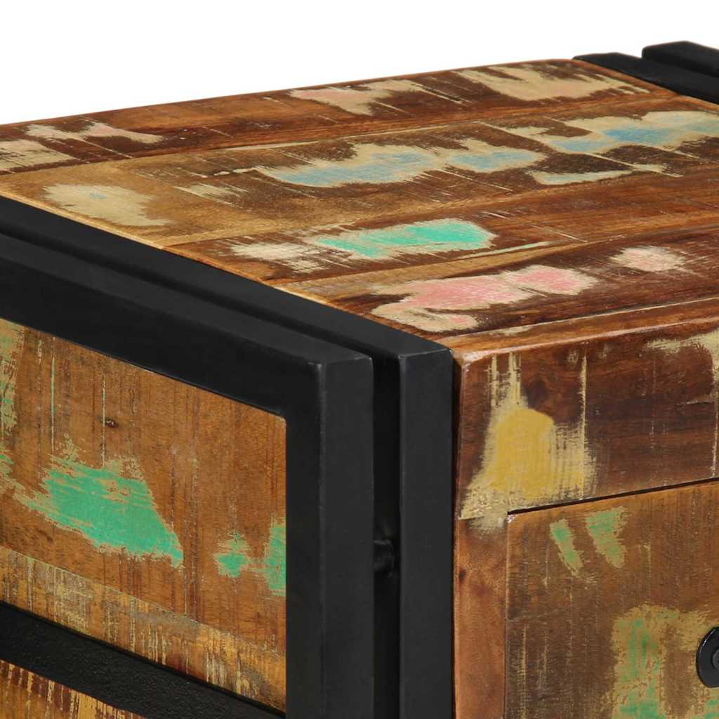 Nachttisch 40 x 35 x 50 cm Massives upgecyceltes Holz