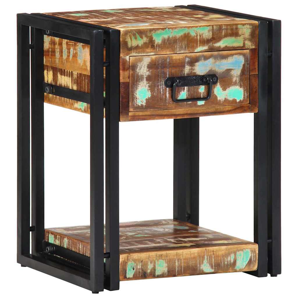 Nachttisch 40 x 35 x 50 cm Massives upgecyceltes Holz
