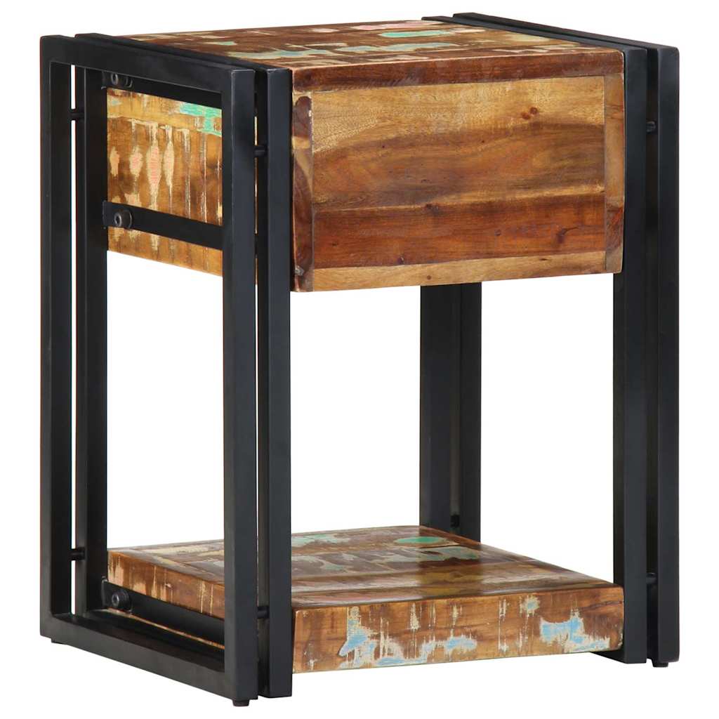 Nachttisch 40 x 35 x 50 cm Massives upgecyceltes Holz