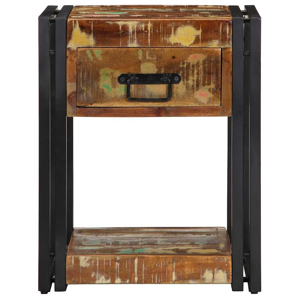 Nachttisch 40 x 35 x 50 cm Massives upgecyceltes Holz