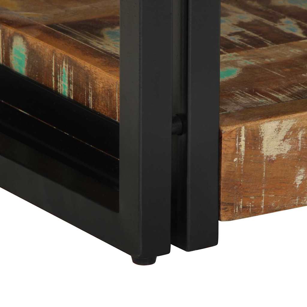 Nachttisch 2 pcs 40 x 35 x 50 cm Massives upgecyceltes Holz