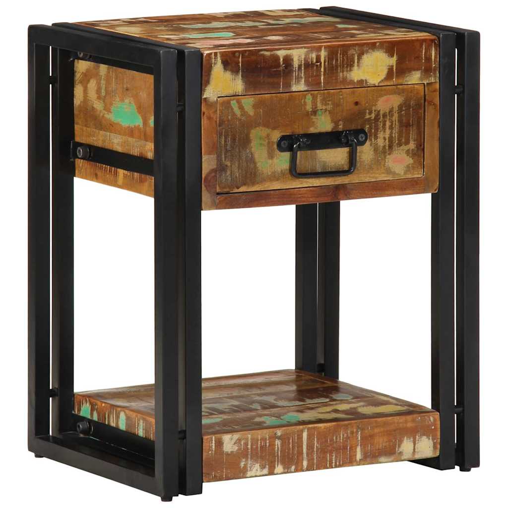 Nachttisch 2 pcs 40 x 35 x 50 cm Massives upgecyceltes Holz