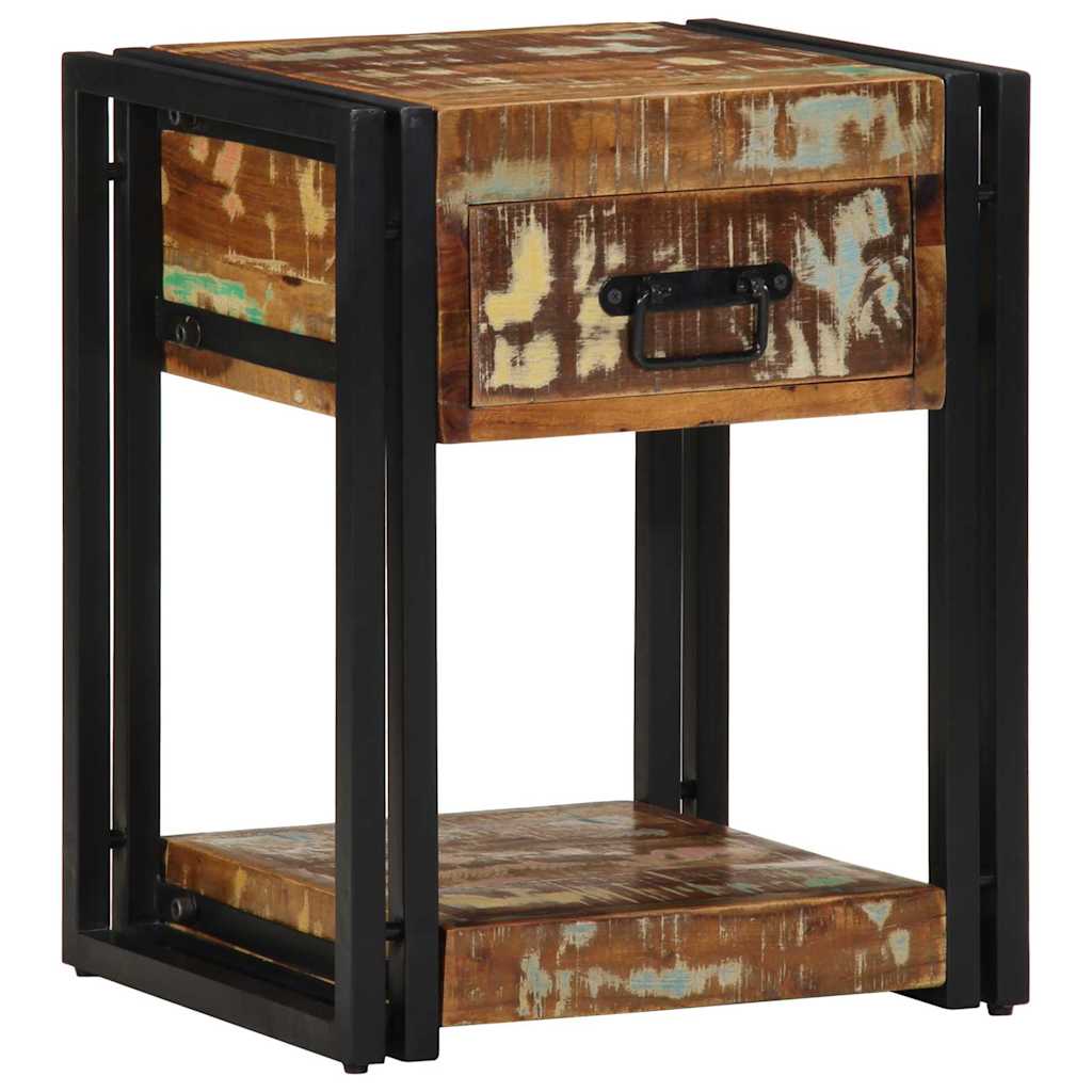 Nachttisch 2 pcs 40 x 35 x 50 cm Massives upgecyceltes Holz