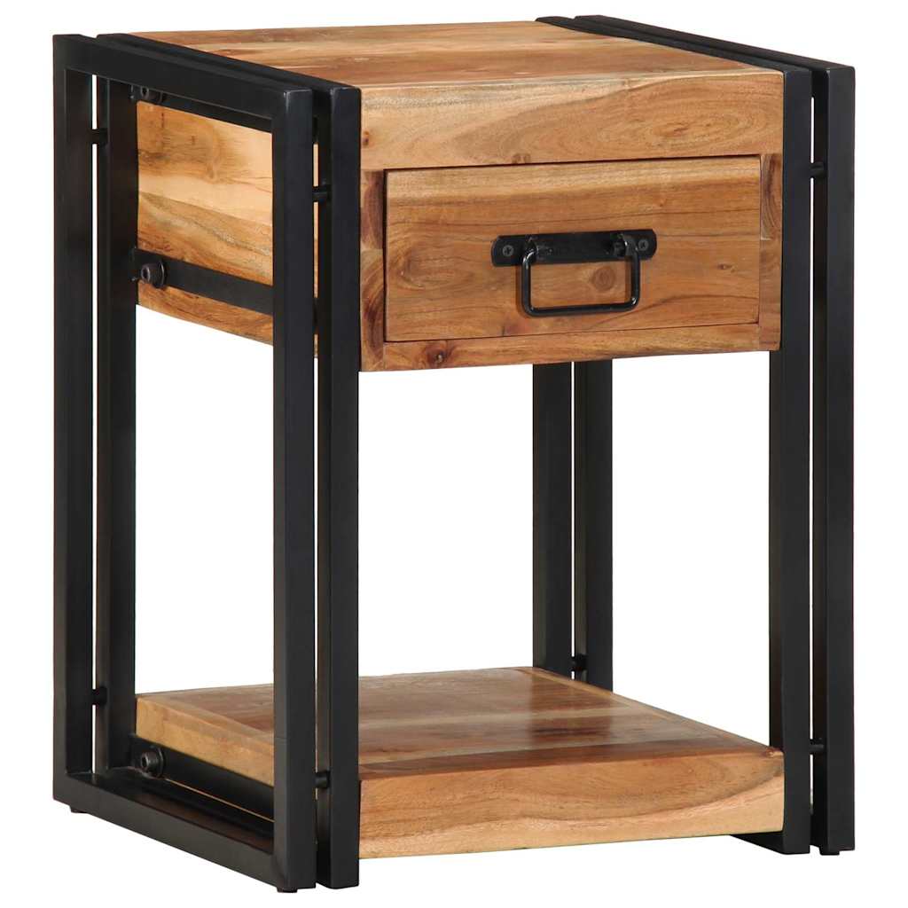 Nachttisch 2 pcs Braun 40 x 35 x 50 cm Massivholz Akazie