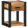 Nachttisch 2 pcs Braun 40 x 35 x 50 cm Massivholz Akazie