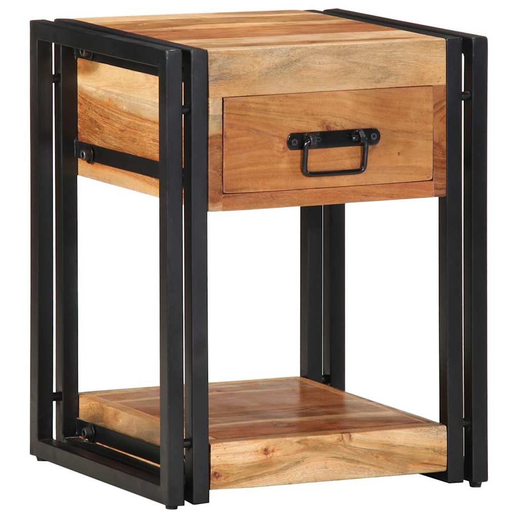 Nachttisch 2 pcs Braun 40 x 35 x 50 cm Massivholz Akazie