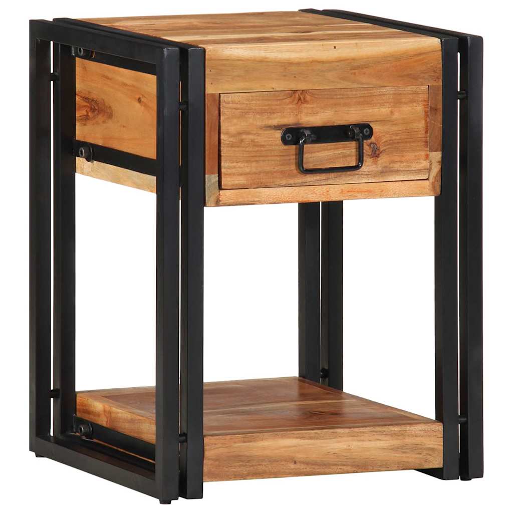 Nachttisch 2 pcs Braun 40 x 35 x 50 cm Massivholz Akazie
