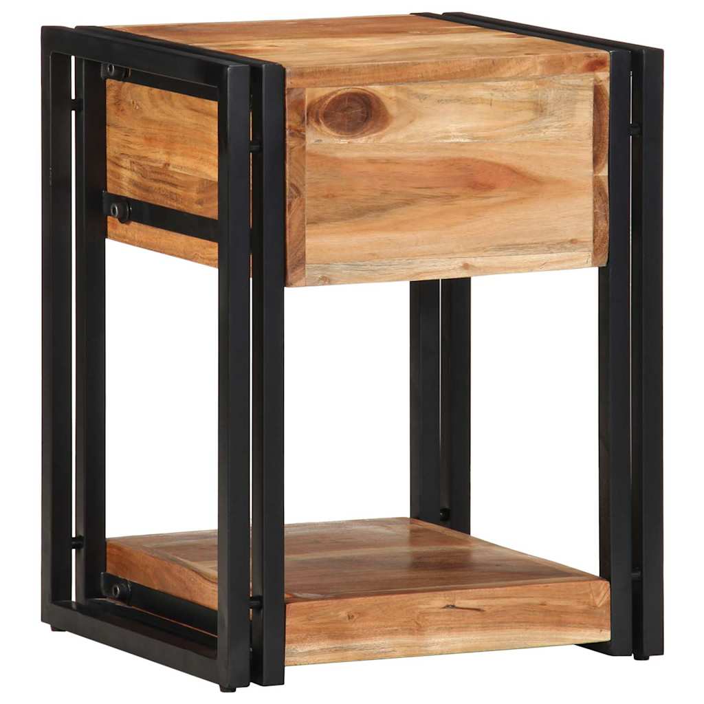 Nachttisch 2 pcs Braun 40 x 35 x 50 cm Massivholz Akazie