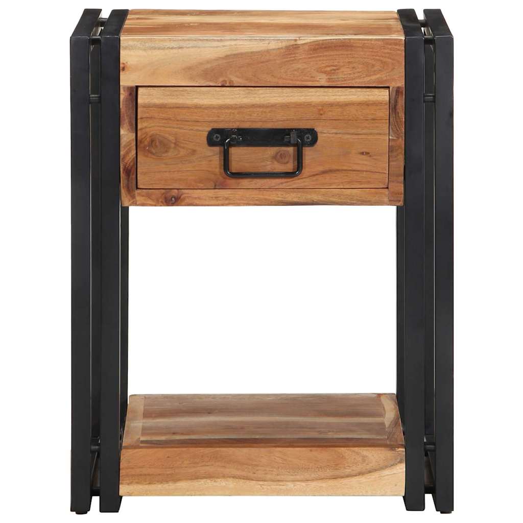 Nachttisch 2 pcs Braun 40 x 35 x 50 cm Massivholz Akazie