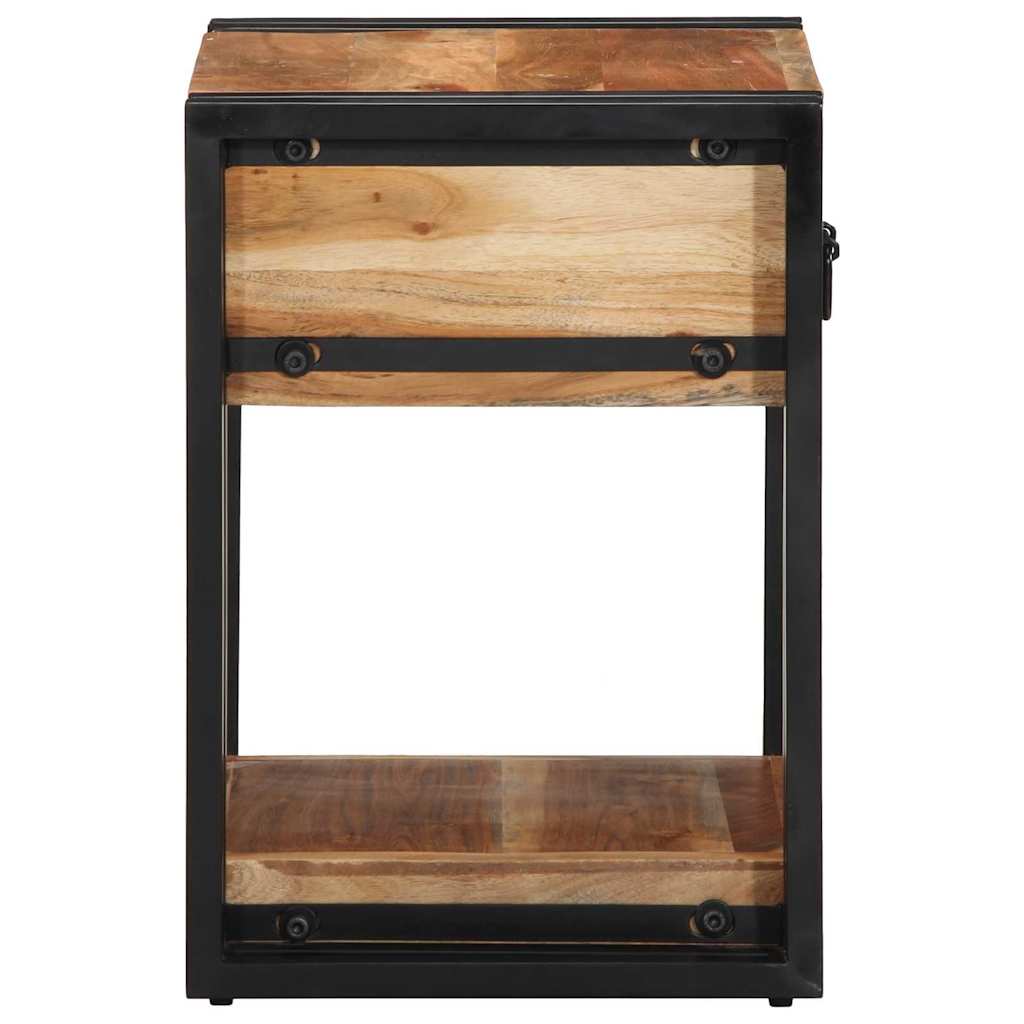 Nachttisch 2 pcs Braun 40 x 35 x 50 cm Massivholz Akazie