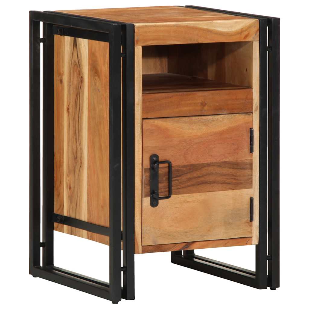 Nachttisch 40x40x59 cm Massivholz Akazie