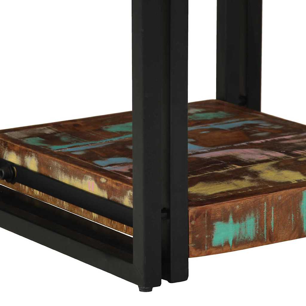 Nachttisch 40 x 40 x 50 cm Massives upgecyceltes Holz