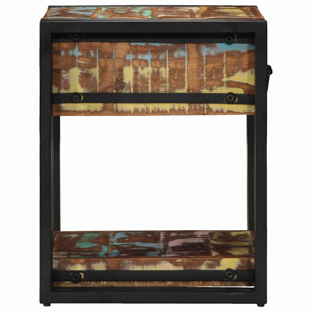 Nachttisch 2 pcs 40 x 40 x 50 cm Massives upgecyceltes Holz