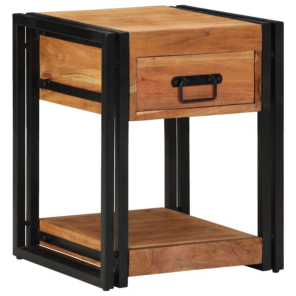 Nachttisch Braun 40 x 40 x 50 cm Massivholz Akazie