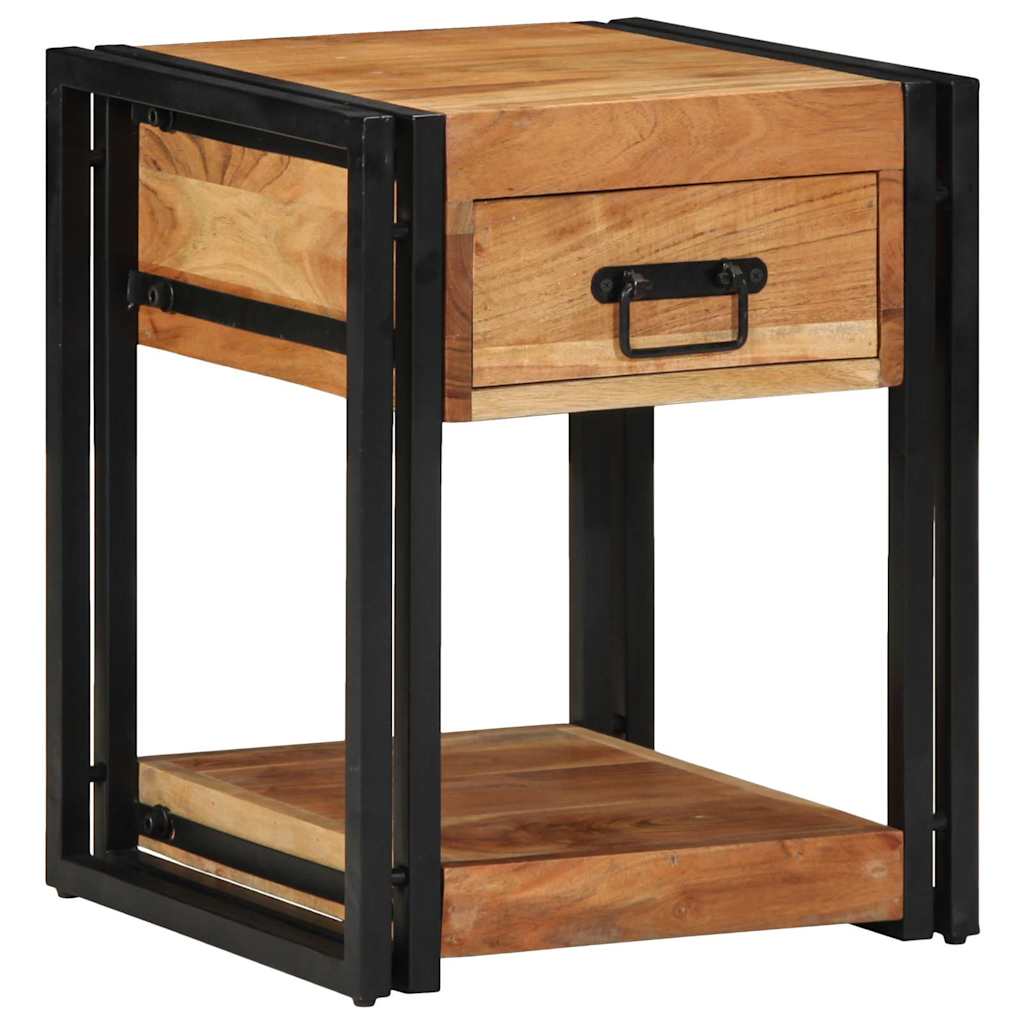 Nachttisch Braun 40 x 40 x 50 cm Massivholz Akazie