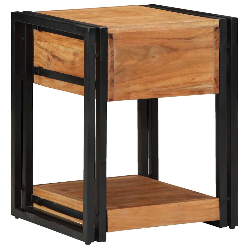 Nachttisch Braun 40 x 40 x 50 cm Massivholz Akazie