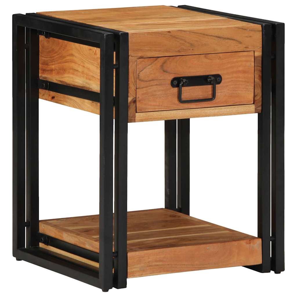 Nachttisch 2 pcs Braun 40 x 40 x 50 cm Massivholz Akazie