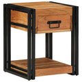 Nachttisch 2 pcs Braun 40 x 40 x 50 cm Massivholz Akazie