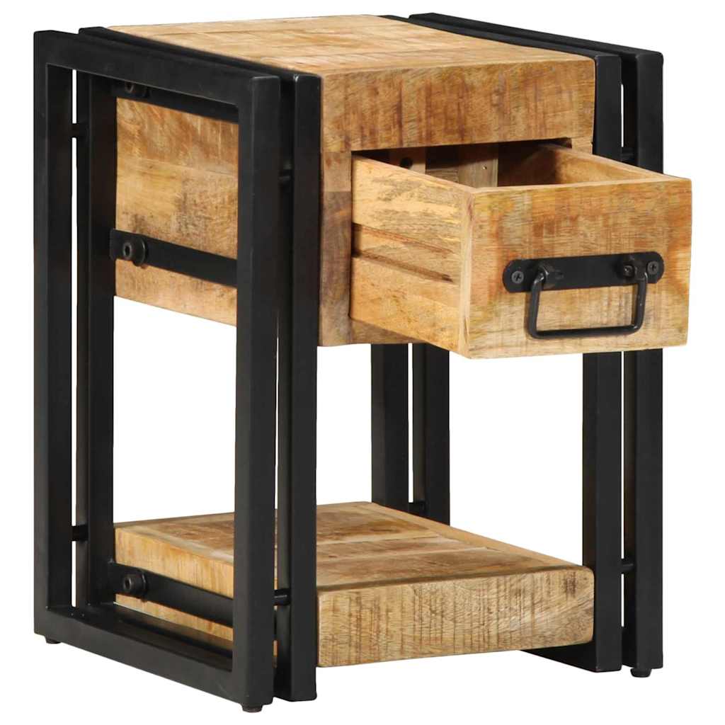 Nachttisch Braun 30 x 30 x 40 cm Massivholz Mango