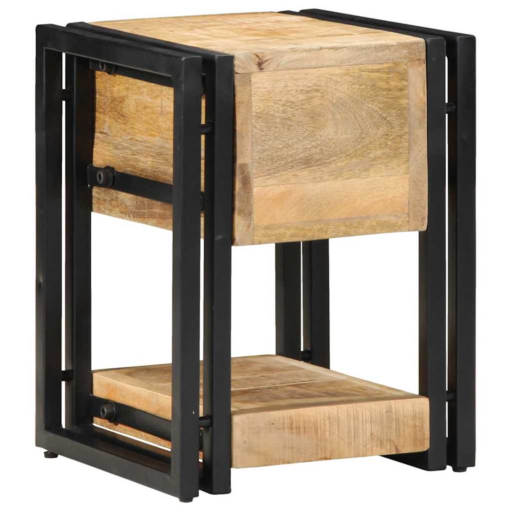 Nachttisch Braun 30 x 30 x 40 cm Massivholz Mango