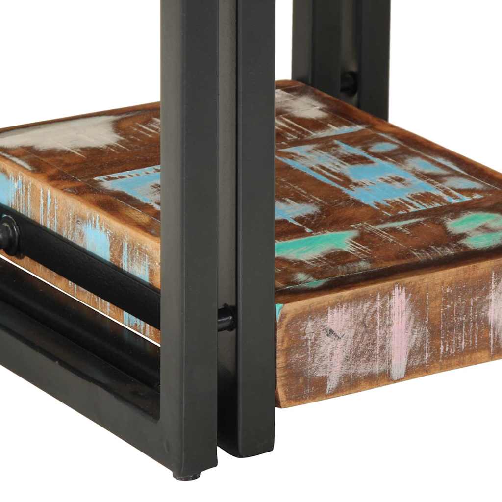 Nachttisch 30 x 30 x 40 cm Massives upgecyceltes Holz