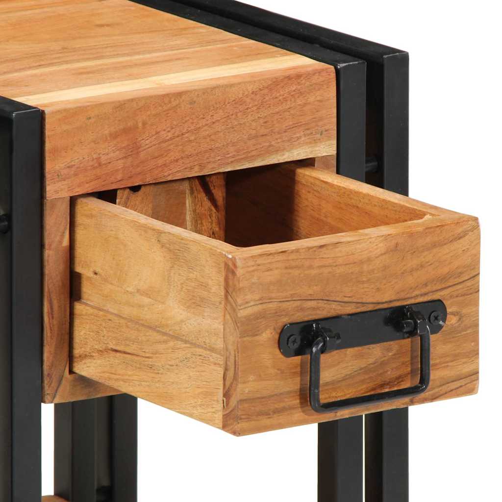 Nachttisch Braun 30 x 30 x 40 cm Massivholz Akazie