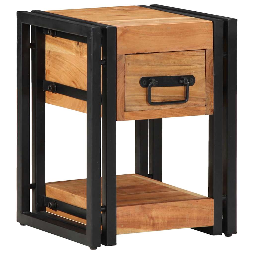 Nachttisch Braun 30 x 30 x 40 cm Massivholz Akazie