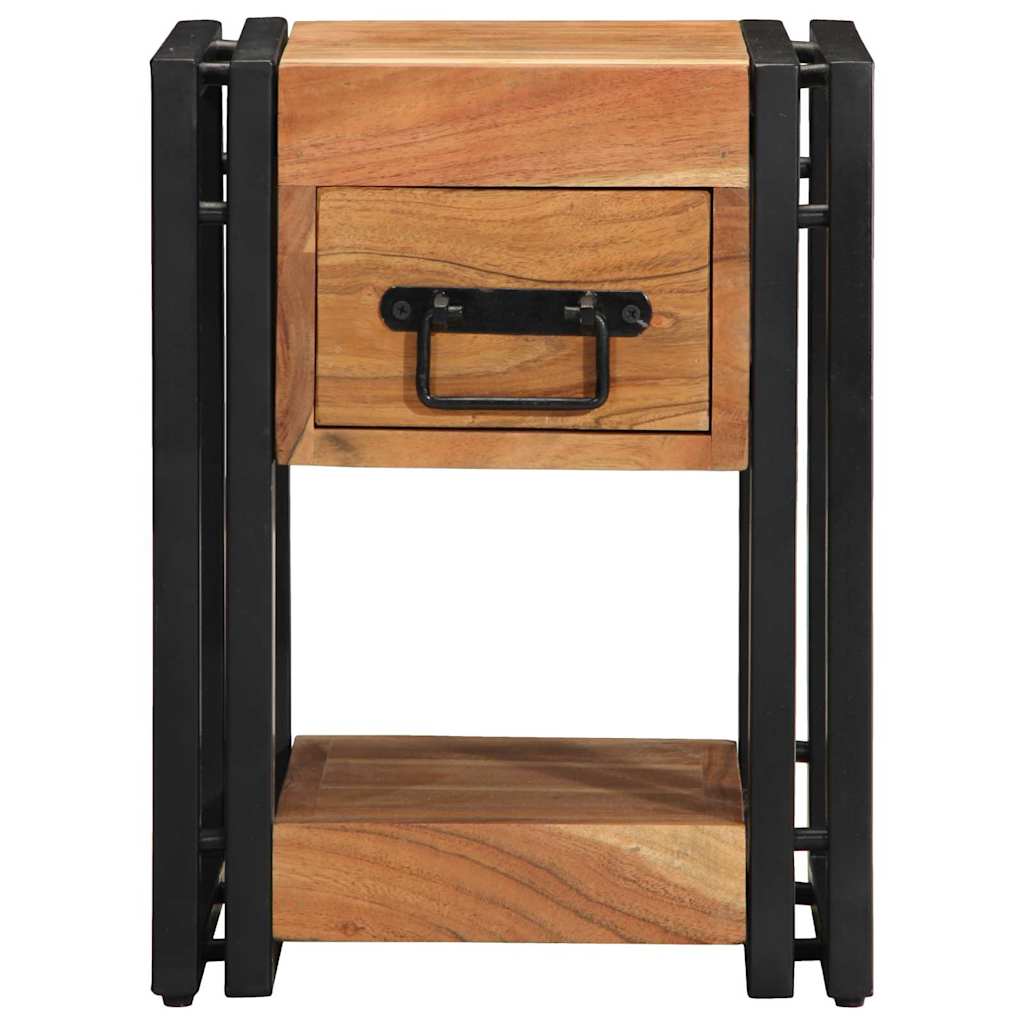 Nachttisch Braun 30 x 30 x 40 cm Massivholz Akazie